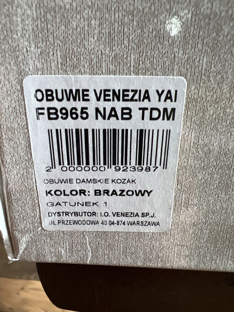 Kozaki zimowe ocieplane ze skóry