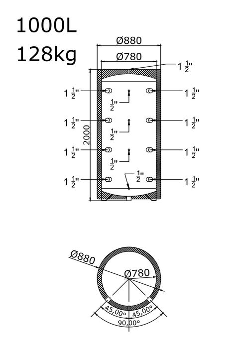 Zbiornik Buforowy 1000 L dostępny od ręki /VAT23%