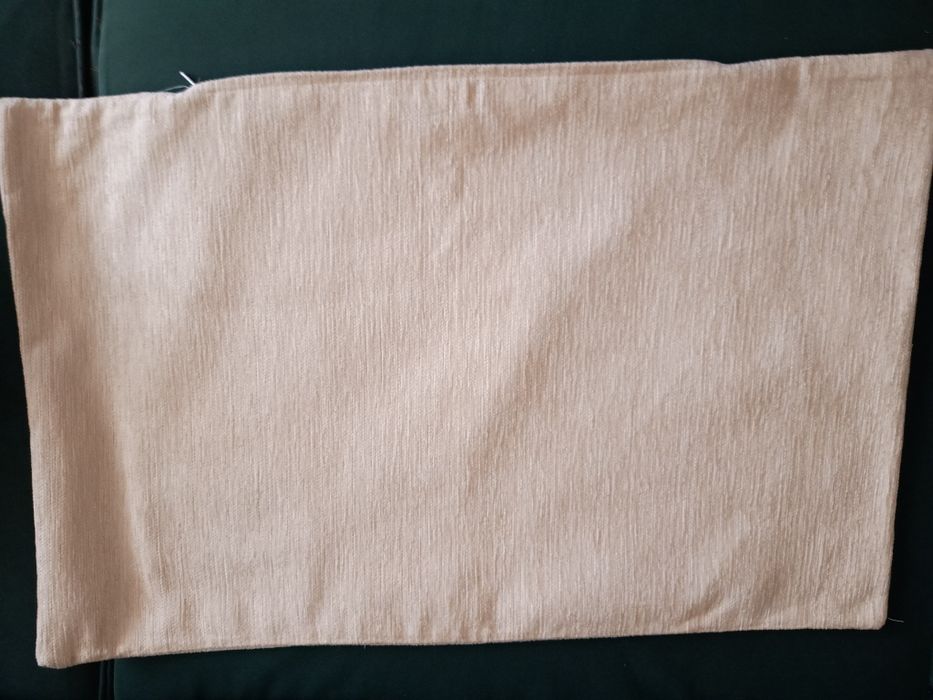 Almofadas (2)  Bege 40x70cm - em chenille NOVAS