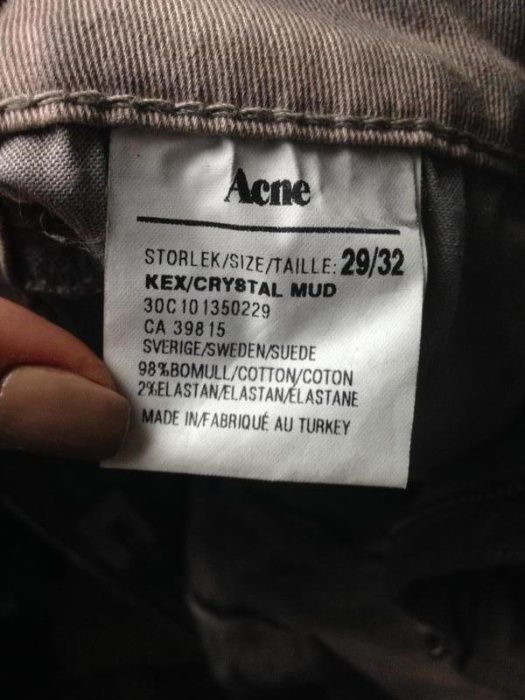 Невероятные джинсы Acne оригинал