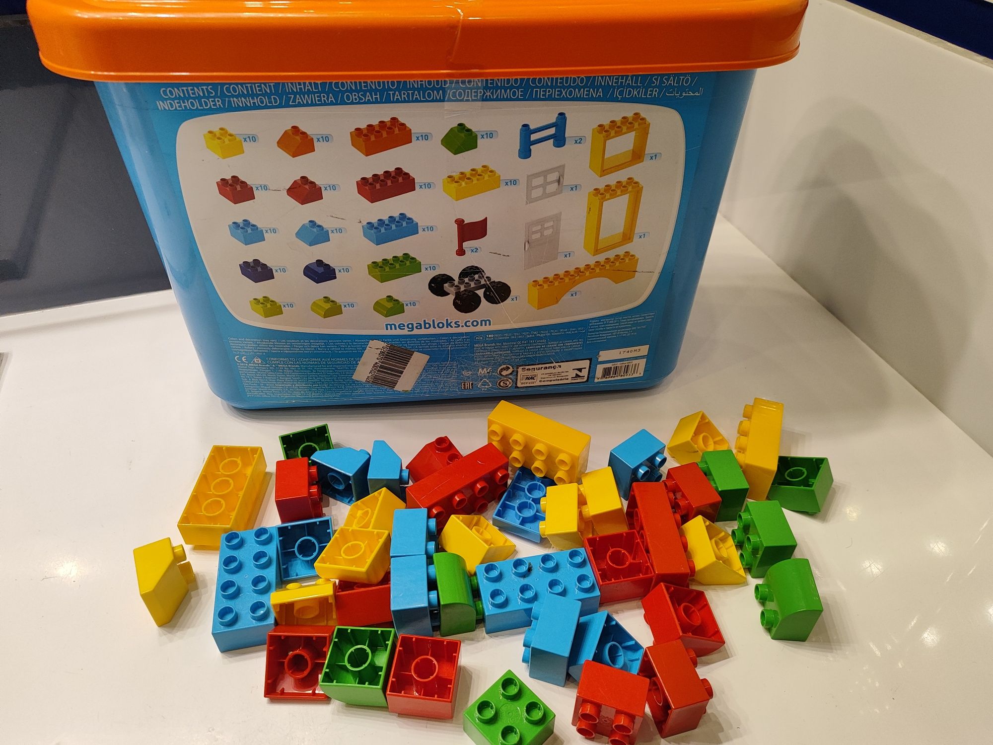 Mega Bloks zestaw klocków 180 szt + 40 szt