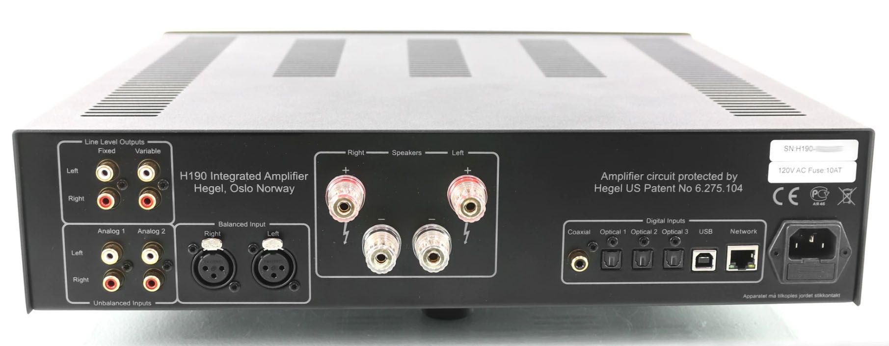 HI-END audio Hegel H95/H120/H190/H390/H590 streaming amplifier