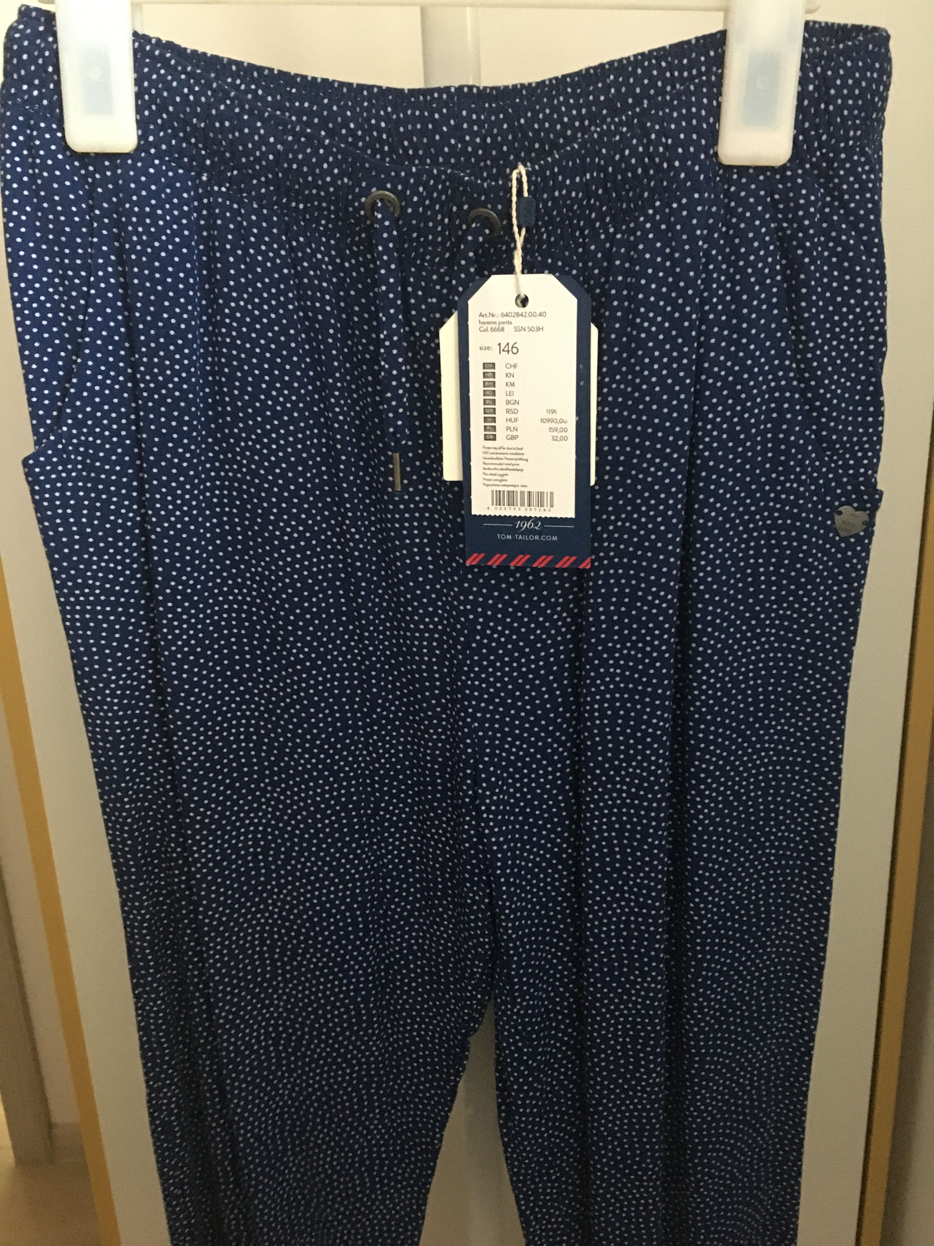 Spodnie Tom Tailor r.146 nowe z metką