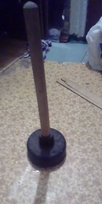 Помпа тверда резинова кругла для прочистки кухонних раковин, унітазу