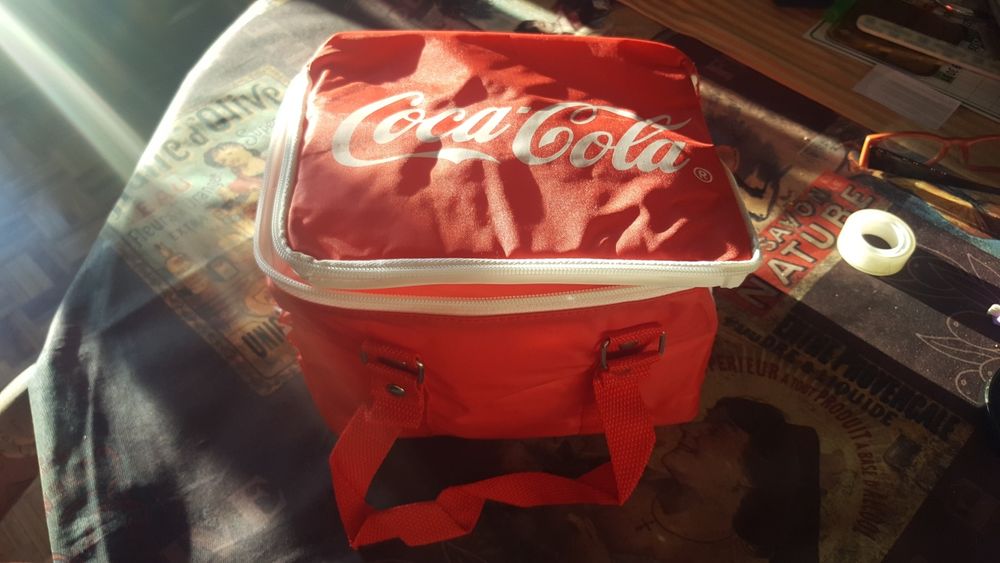 Lancheira isotérmica  da colecção da coca-cola.