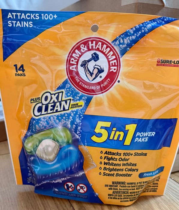 Kapsułki do prania Arm & hammer do białego piękny zapach z USA