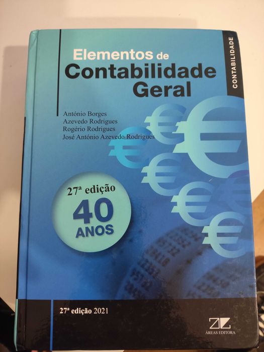 Livro Elementos de Contabilidade Geral, 27 edição