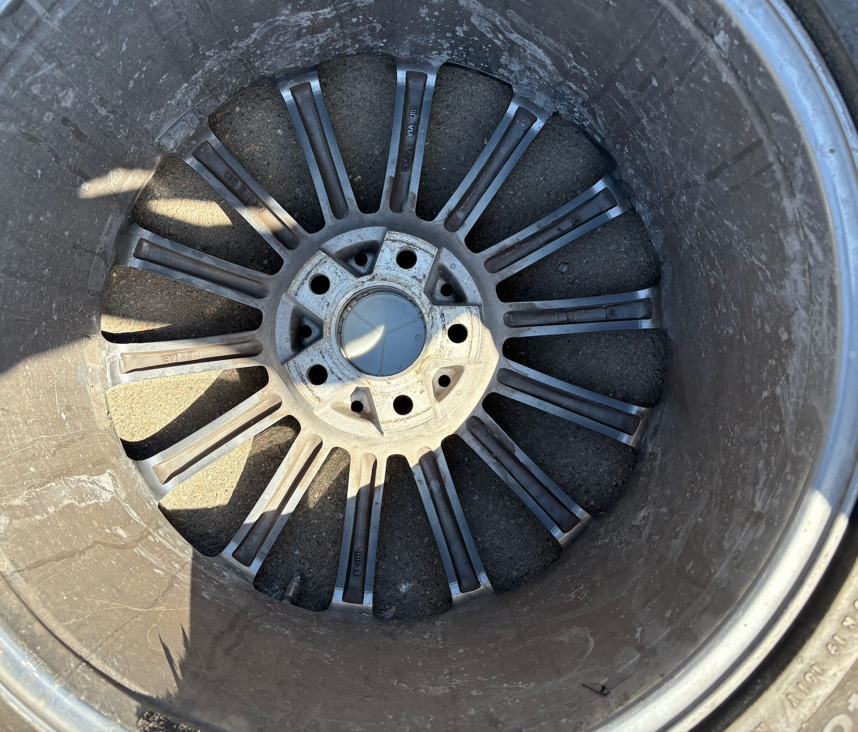 Продам разноширокие диски с резиной Continental 19" на Mercedes
