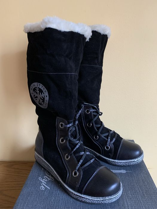 Сапоги зимние р. 39-40 натуральная замша