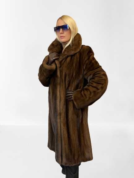 Płaszcz grzbiety norcze Mink Male Scan Brown