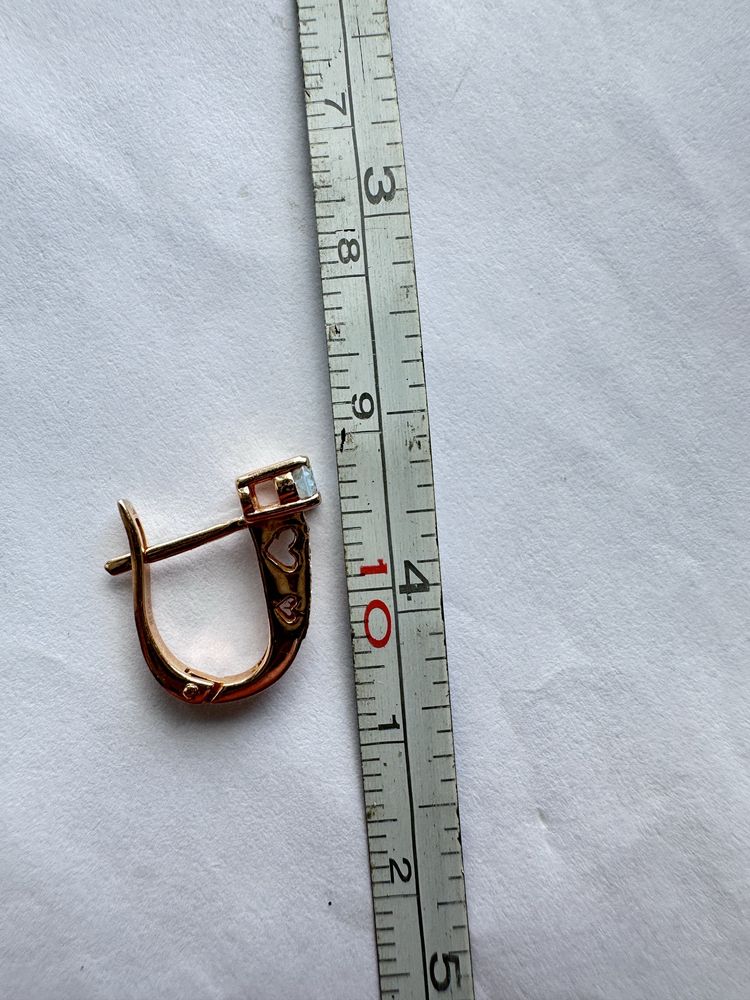Серьги золотые 585, вес 2,42 грамм сережки