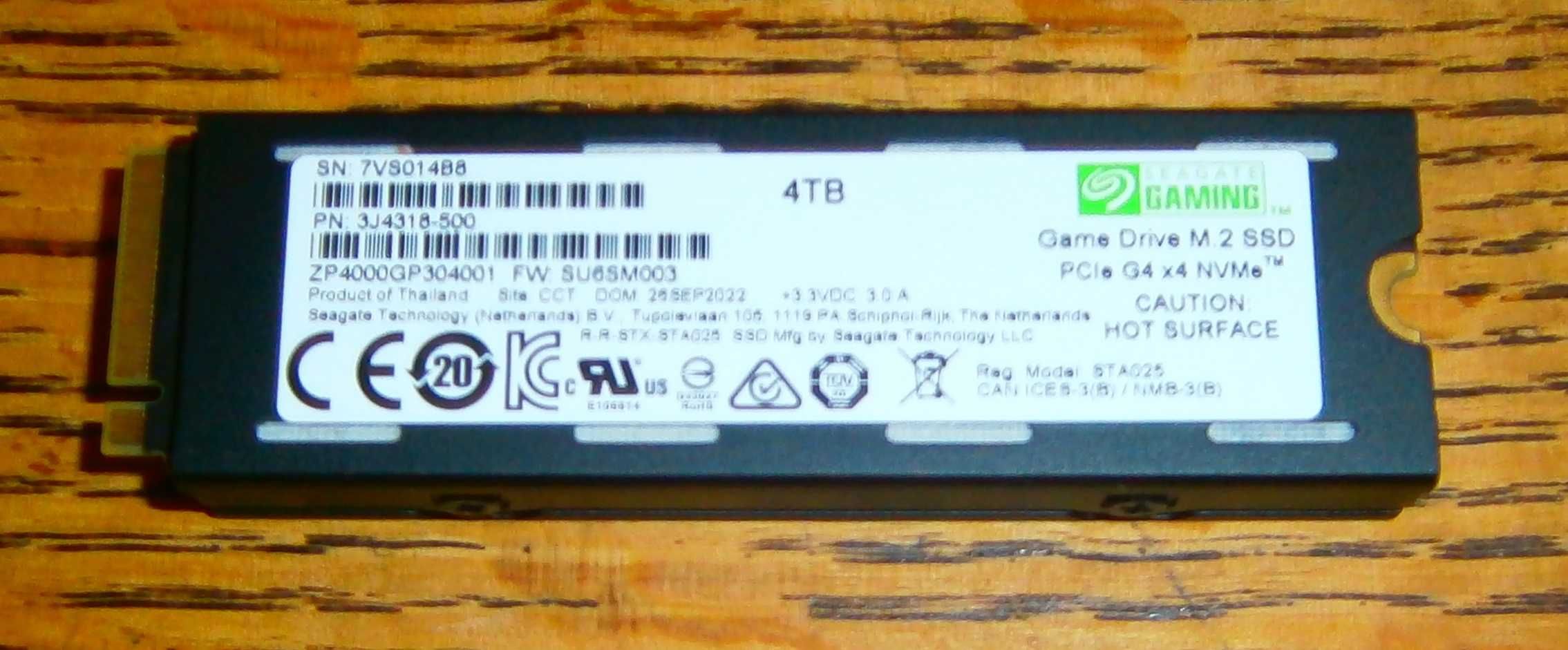 Dysk Seagate Seagate M.2 4000 GB PCI Express 4.0 3D TLC NVMe