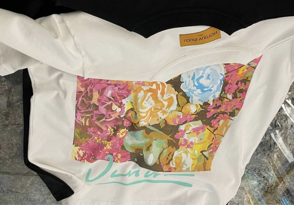 Nowa Biala koszulka Louis Vuitton