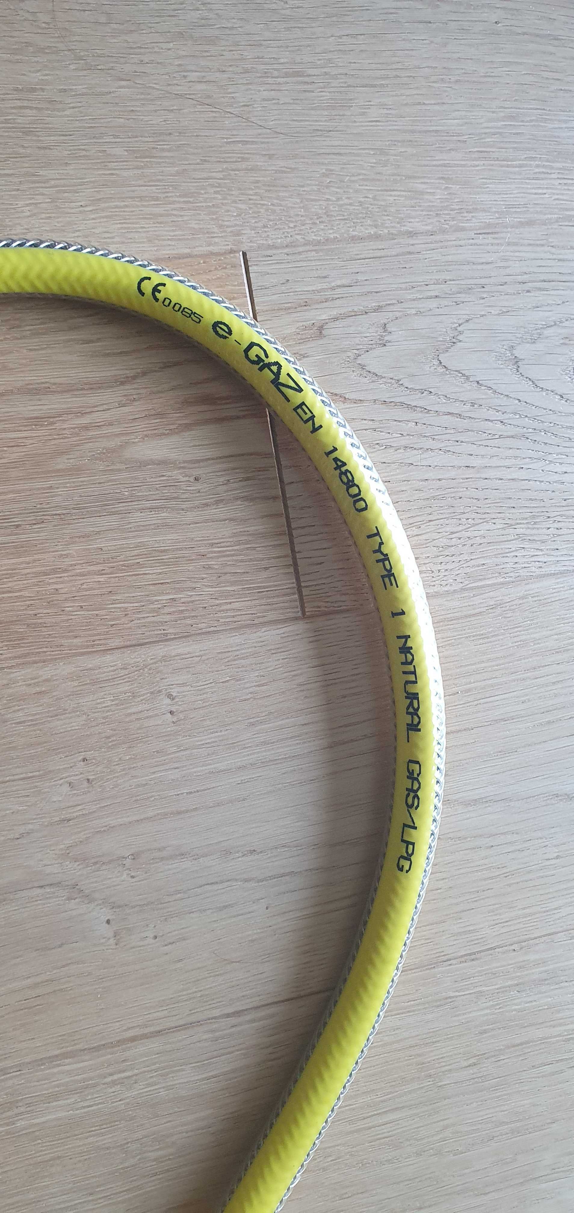 Wąż gazowy, zbrojony, elastyczny 120 cm