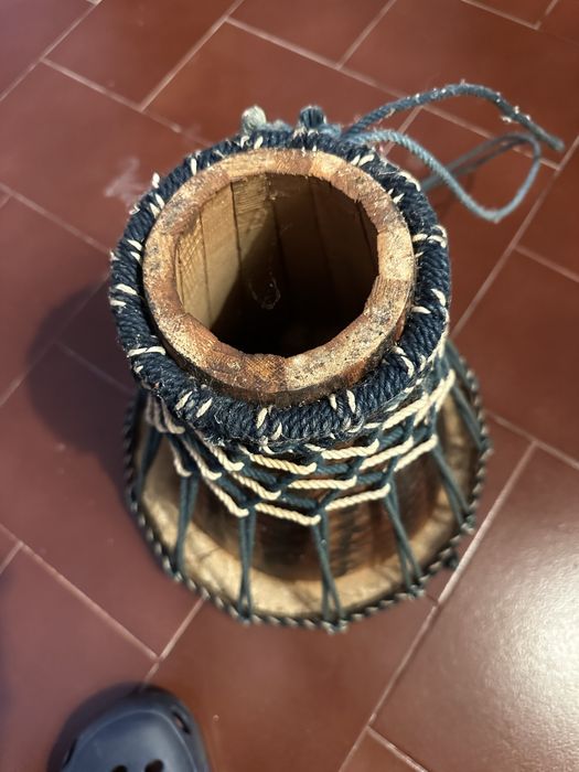 Djambé 35cm em pele natural