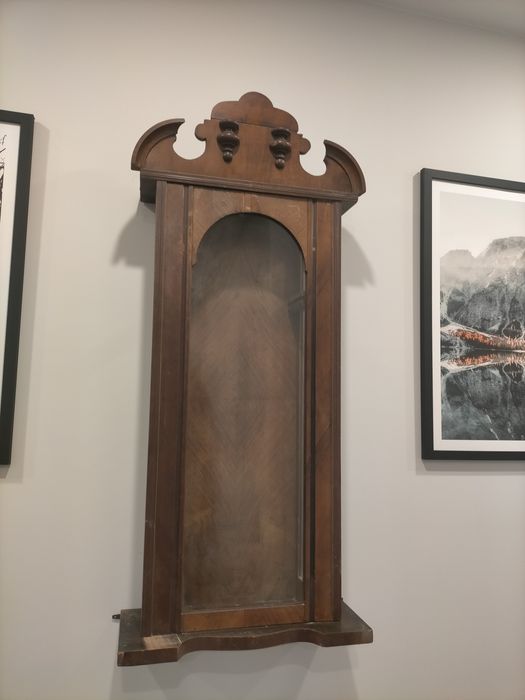 Skrzynia zegara linkowego z koroną na tarcze 21 cm.