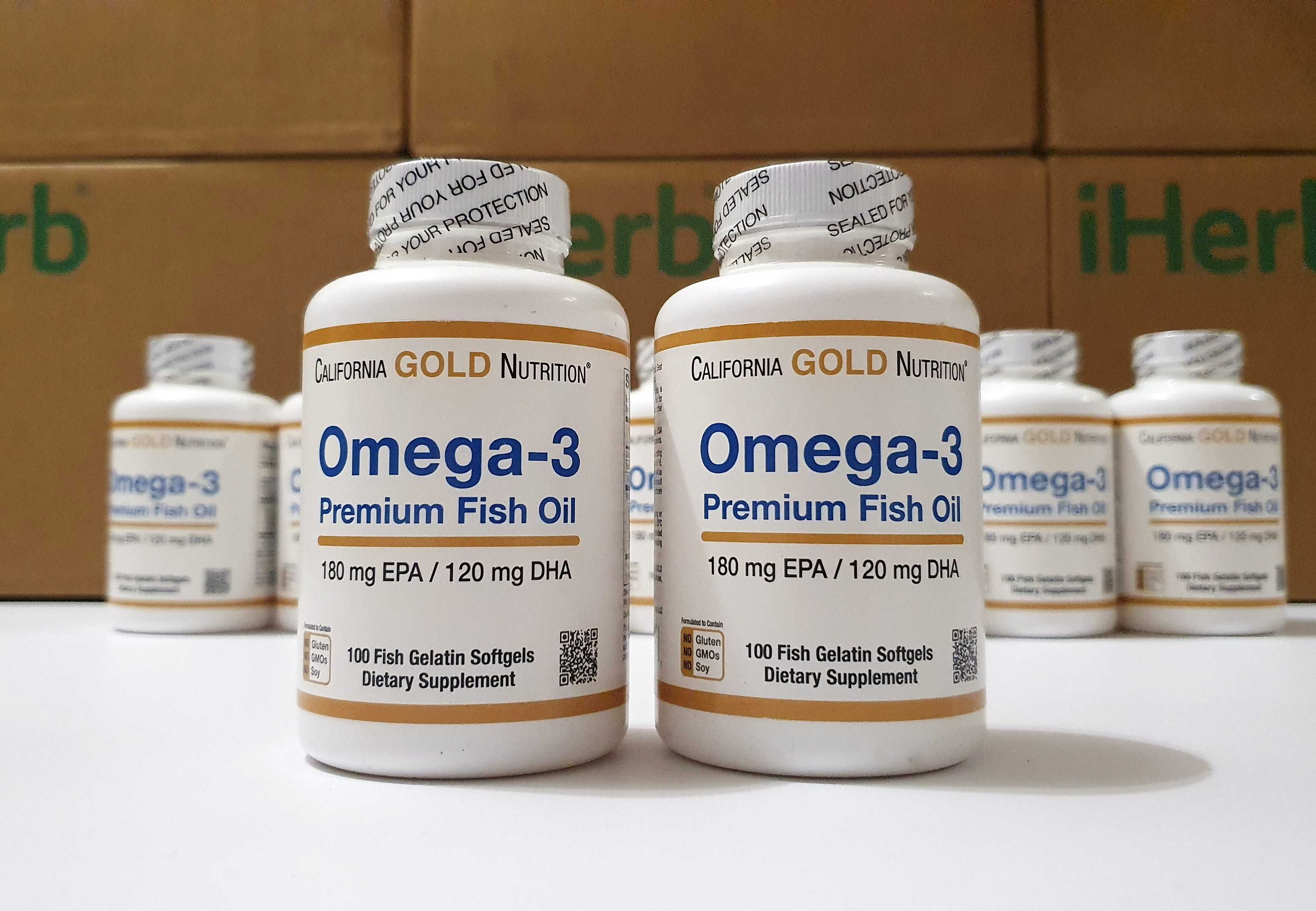 Омега 3 (риб'ячий жир) California Gold Nutrition, 100 і 240шт. Omega-3