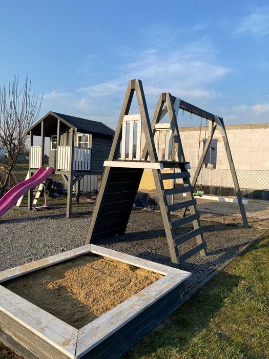 Plac zabaw dla dzieci do ogrodu Piaskownica Domek Drabinka