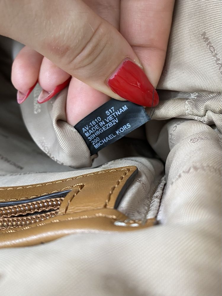 Michael Kors oryginalny brązowy logowany plecak w idealnym stanie !
