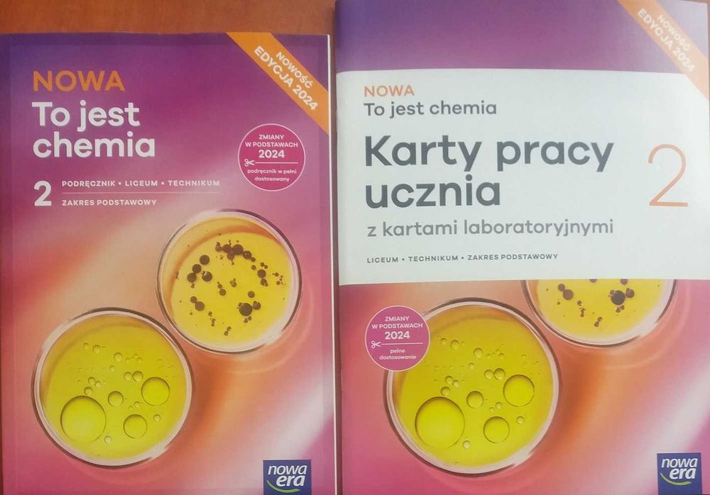 Chemia LO 2 Nowa To jest chemia podr. + Karty pracy ucz ZP Edycja 2024