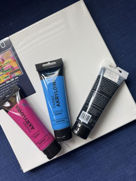 Zestaw do malowania - podobrazie & farby akrylowe