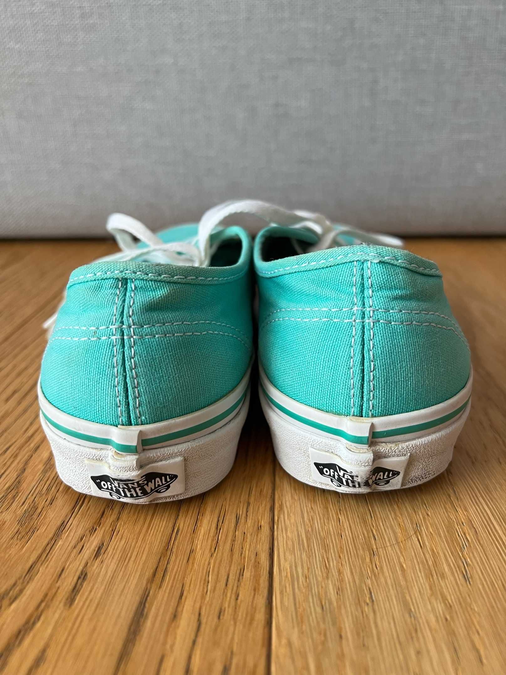 Turkusowe niskie trampki (Authentic), Vans - rozmiar 38