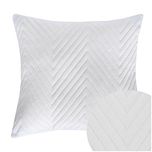 POSZEWKA na poduszę 45x45 WELUROWA velvet pluszowa JODEŁKA Caden BIAŁA