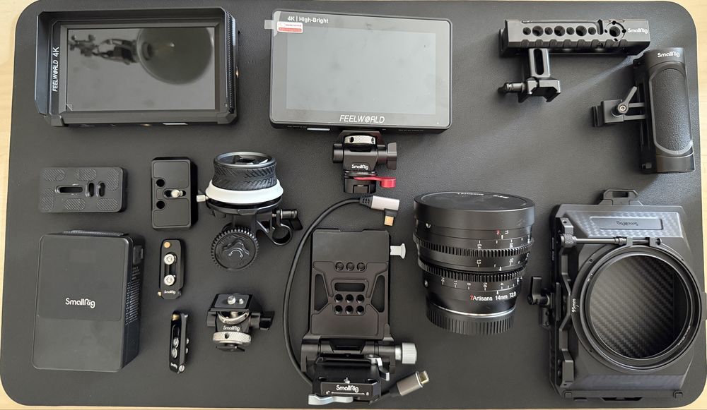 Canon EOS R8 + objetivas + kit video