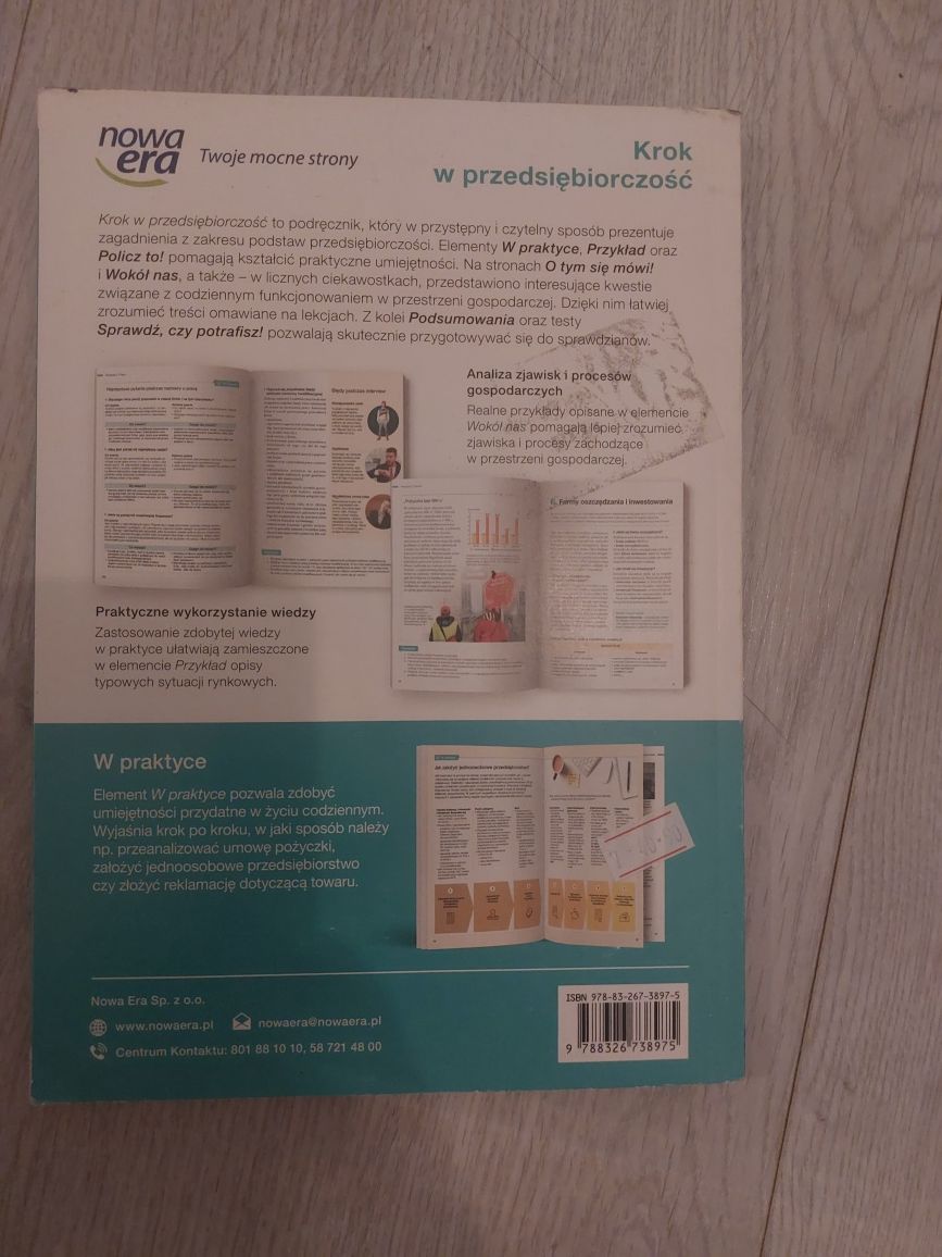 Krok w przedsiębiorczość podręcznik do podstaw przedsiębiorczości