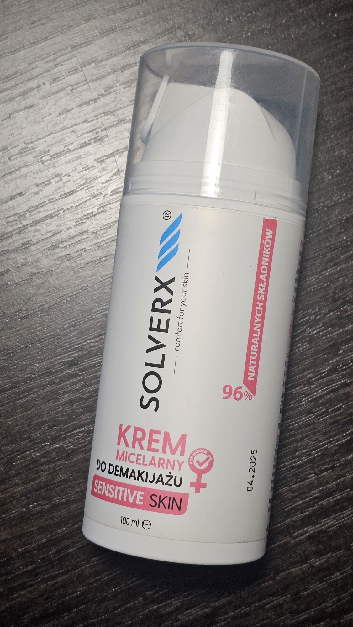 Solverx - Krem micelarny do demakijażu twarzy. Sensitive Skin.