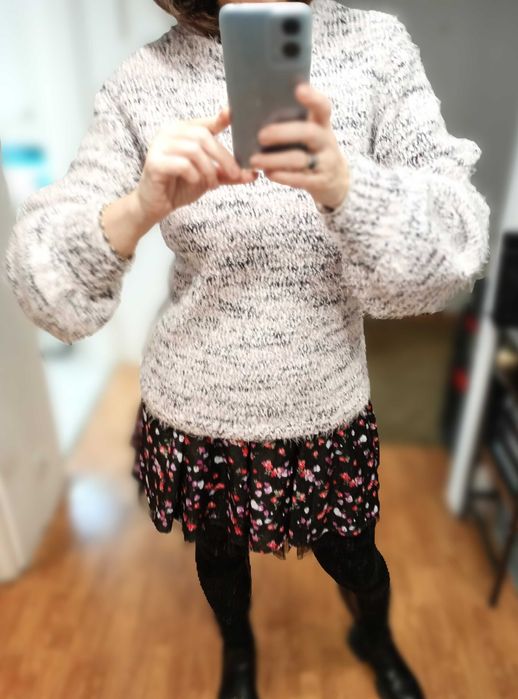 Sweter włochaty oversize