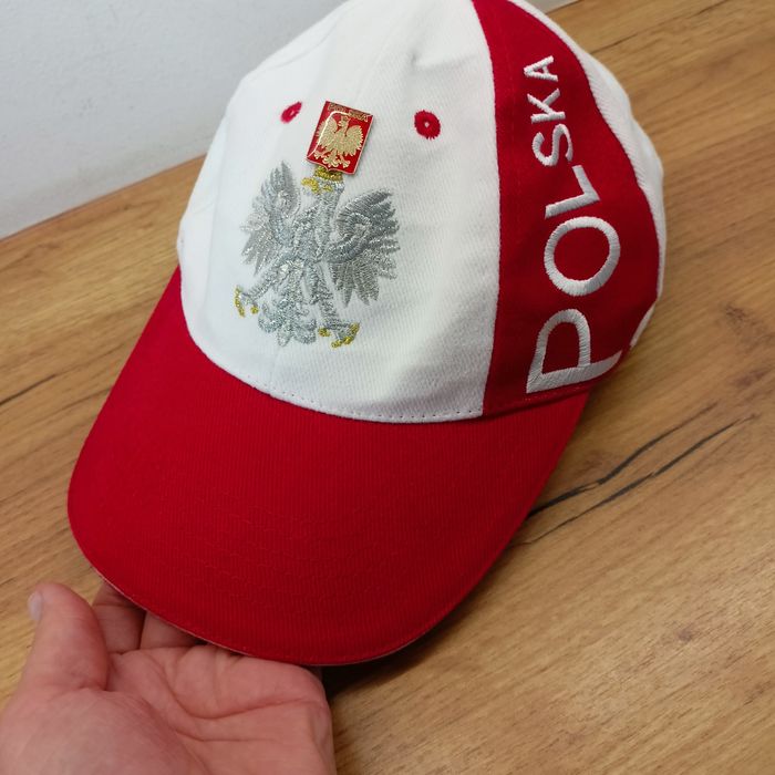 Śliczna czapka z daszkiem Hill Polska 100%bawełny