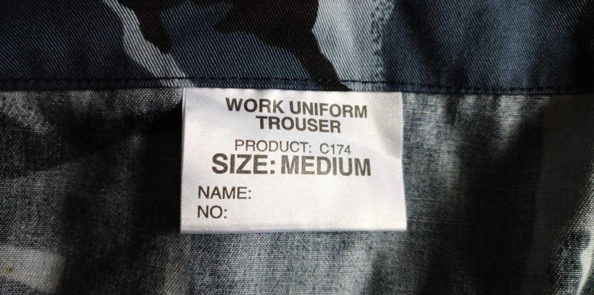 Spodnie Wojskowe Work Trousers Blue DPM r. Medium pas 90 JN