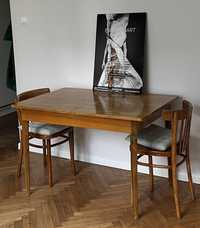 Stół rozkładany vintage fornir orzech
