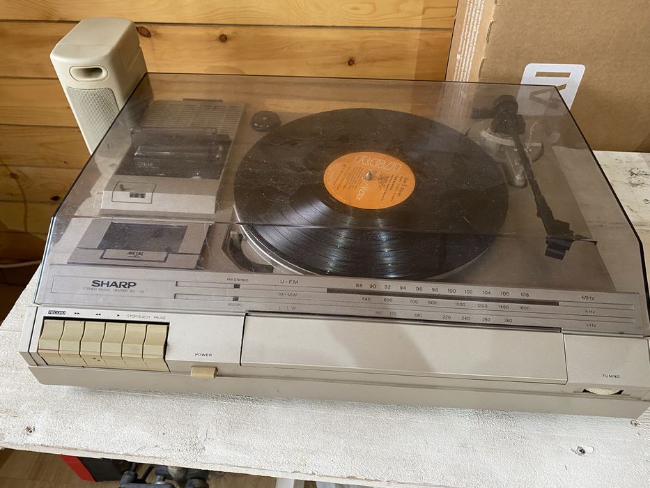 Gira discos antigo a