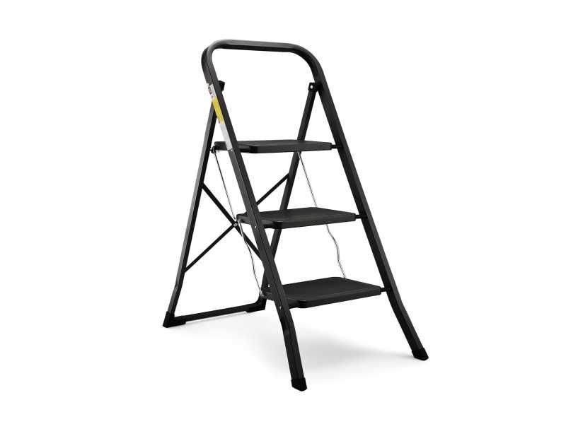HBTower Drabina Składana 3-stopniowa, 150 kg, czarna