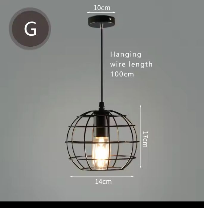 светильник клетка ретро винтажная люстра