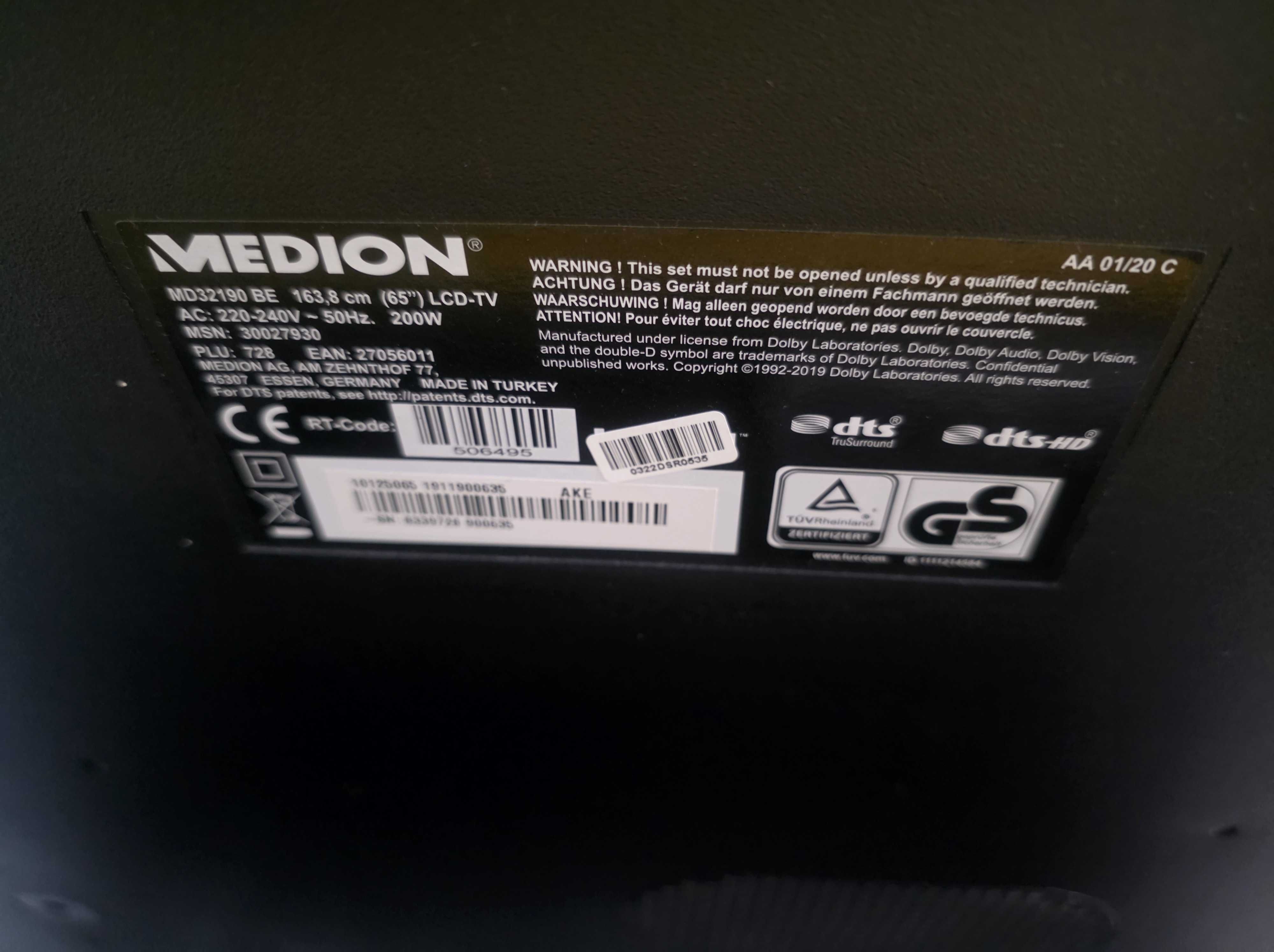 telewizor medion 65 " MD 32190