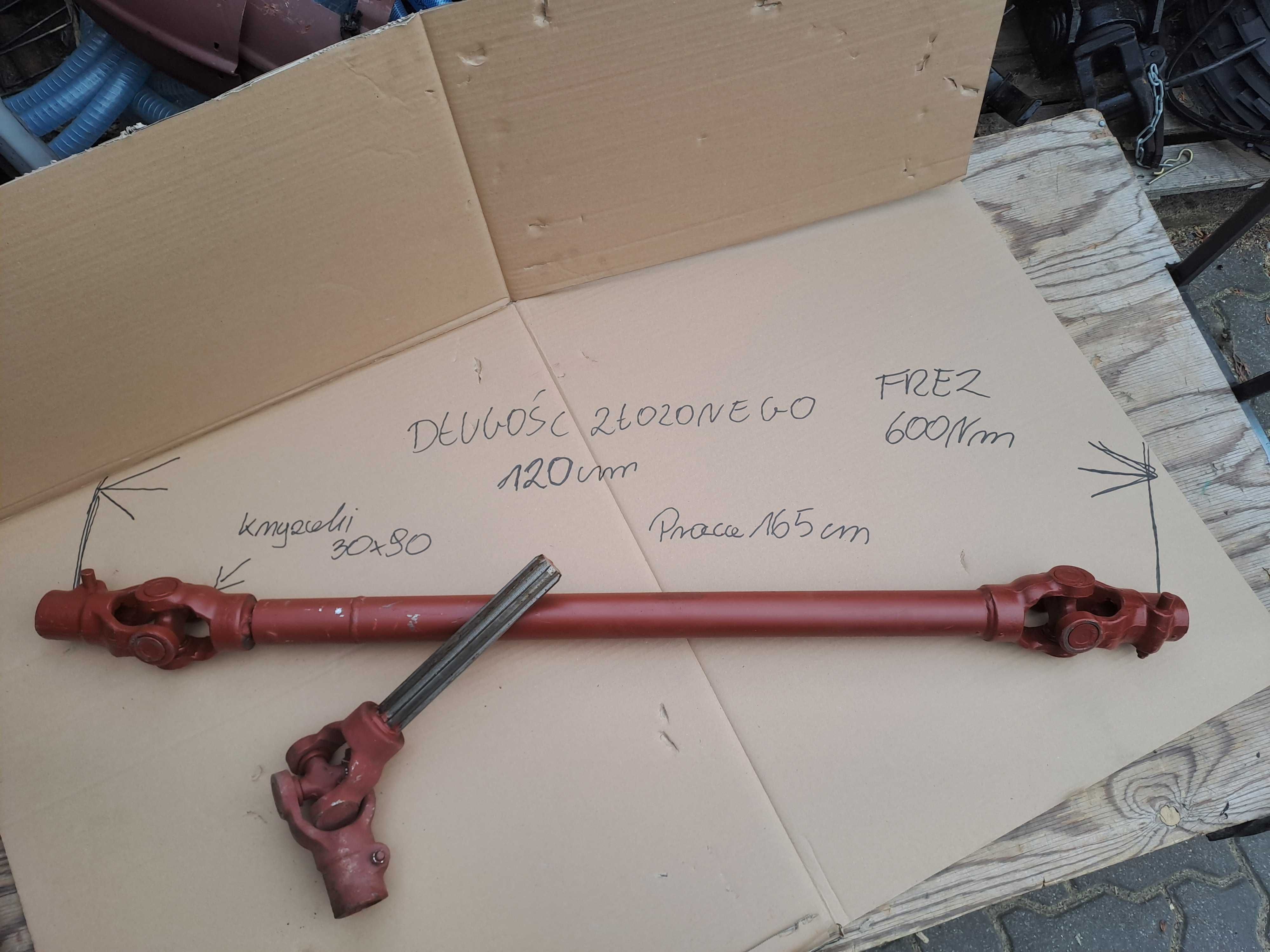 wałek wom frezowany 120cm przekaźnik mocy przekażnika