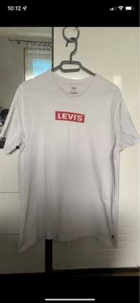 Biala koszulka Levis L 100% bawelny