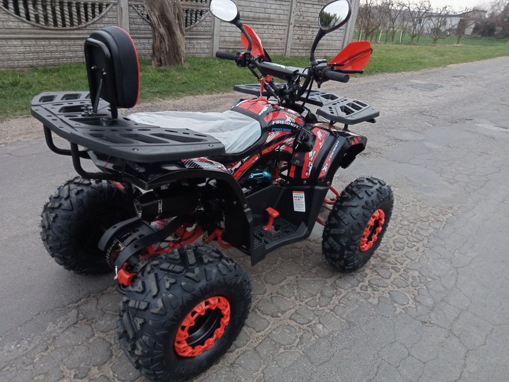 Quad XTR FIRESHOT PRO 125 NOWY 3+1 gwarancja transport koła 8" licznik
