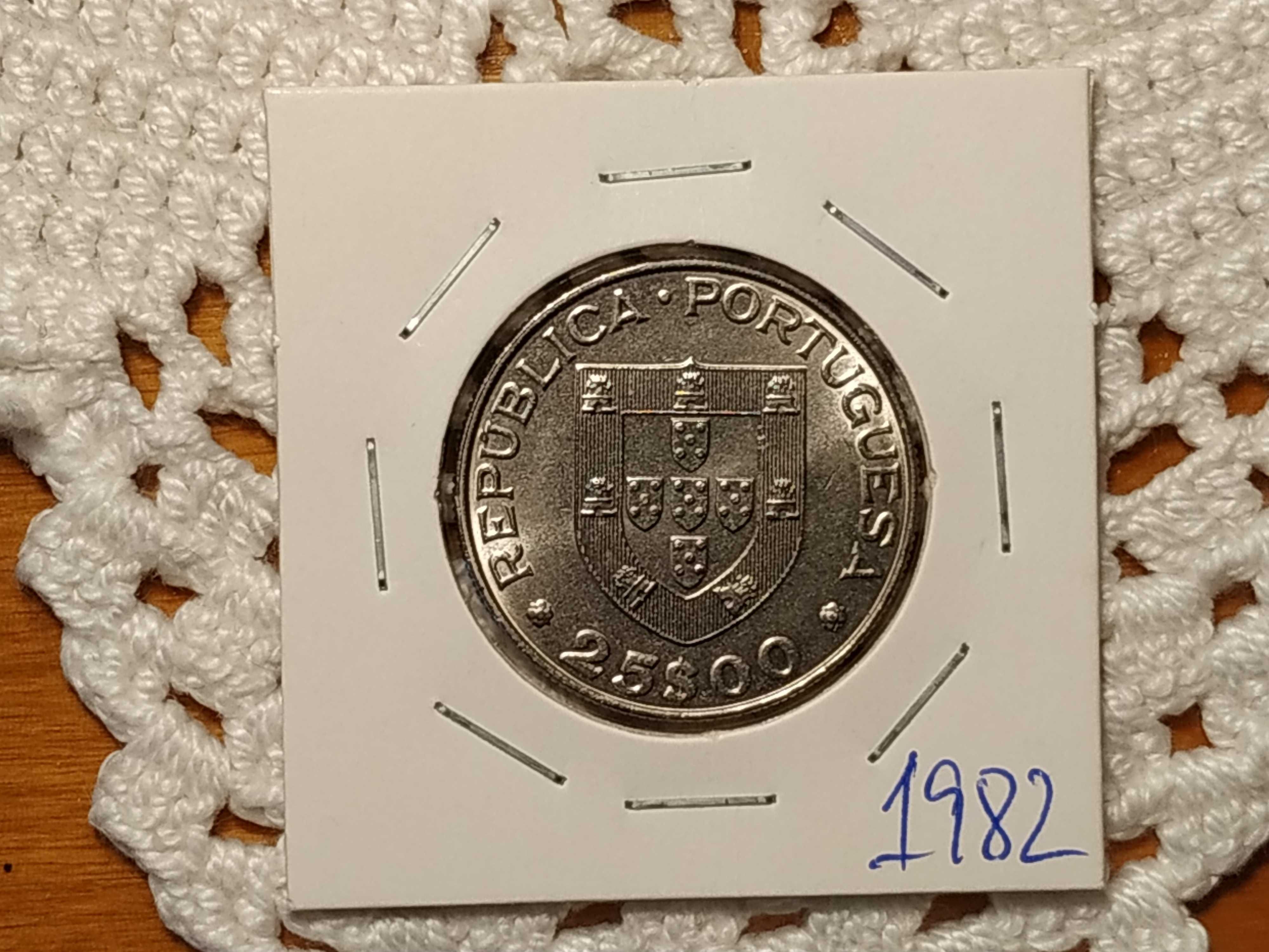 Portugal - moeda de 25 escudos de 1982 Mundial de Hóquei