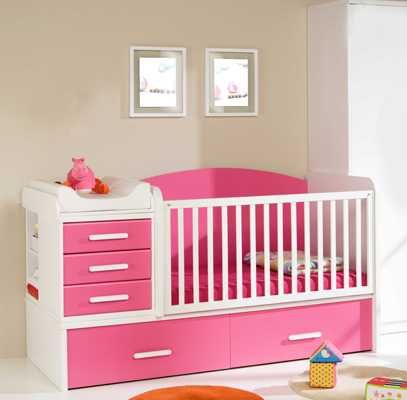 Quarto Juvenil Branco e rosa Ou Berço - SUPER PREÇO!!