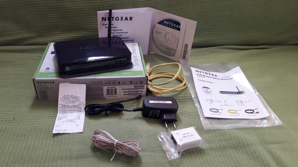 Modem Router Netgear ADSL2+ N150 DGN1000