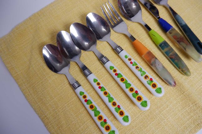 Набор чайные ложки вилка нож детские WMF Англия  столовые предметы
