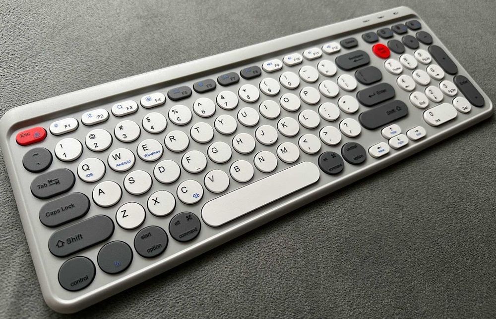 Klawiatura bezprzewodowa bluetooth Windows/Mac/Android/iOS akumulator