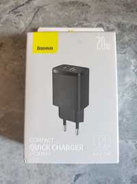 Швидка зарядка макбук,айфон,самсунг басеус Baseus Quick Charger 20w