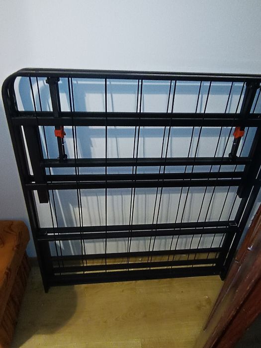 Łóżko stelaż 90x200 metalowy składany