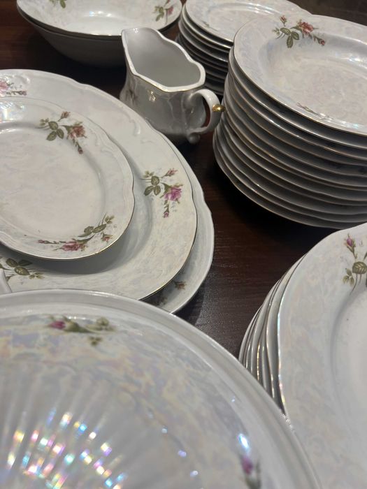 Porcelana Włocławek - zastawa obiadowa lata 80