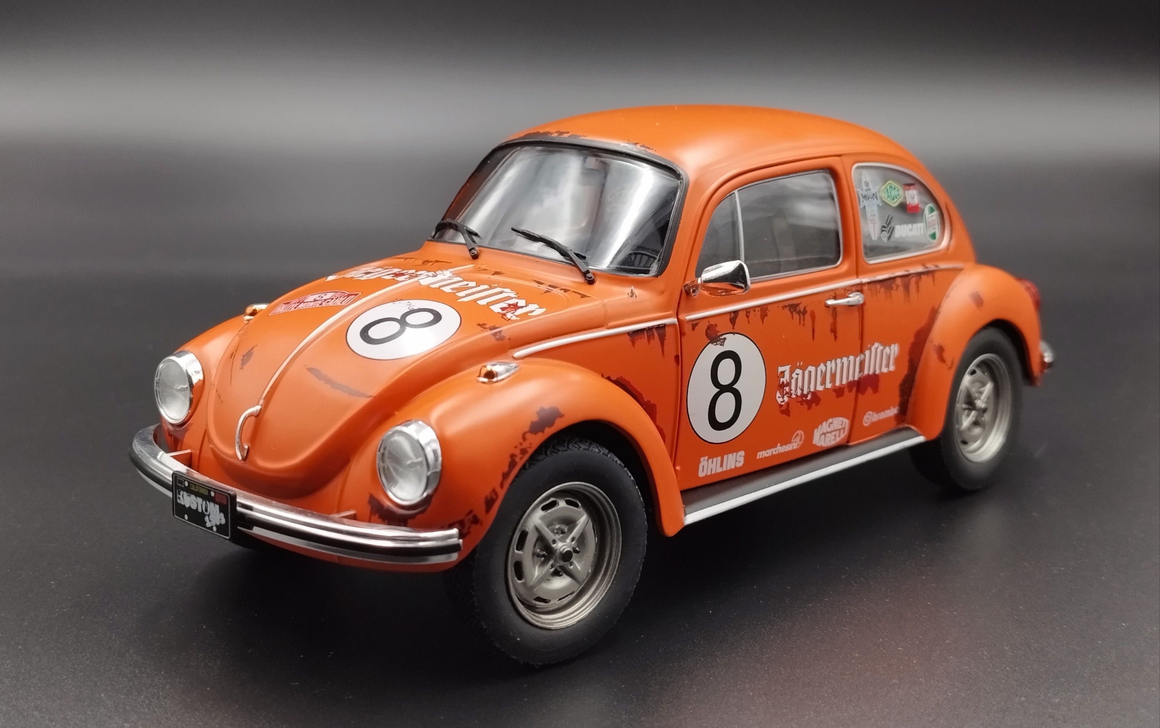 1:18 Solido 1974 Volkswagen Beetle 1303 Garbus Jagermeister #8 model